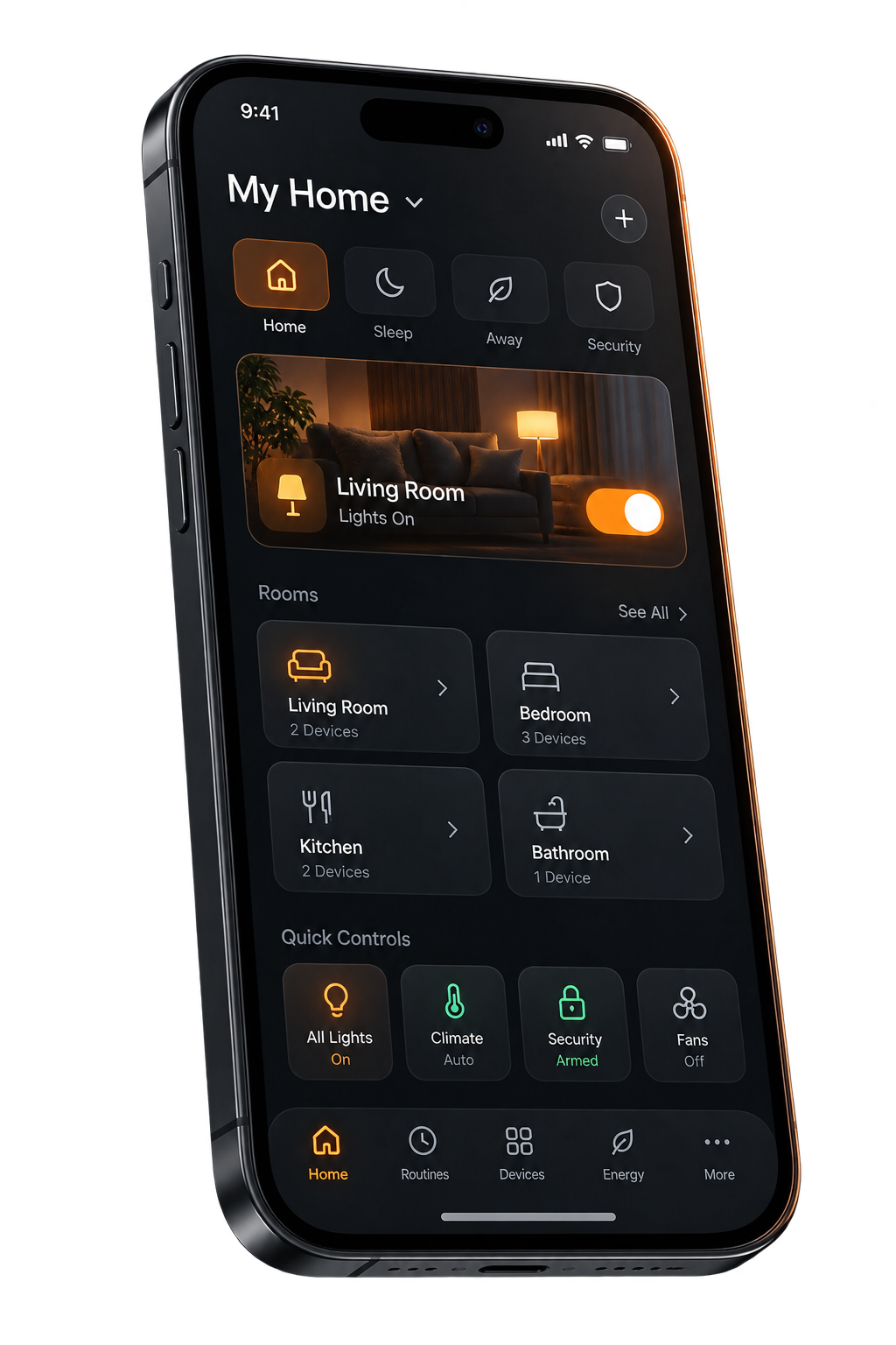 HomingIQ smart home app